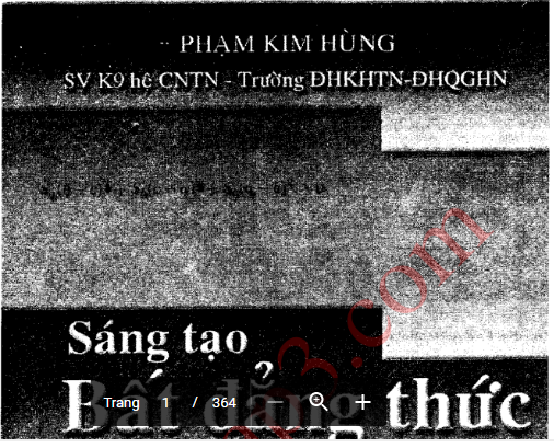 Sáng tạo bất đẳng thức tập 1 - Phạm Kim Hùng